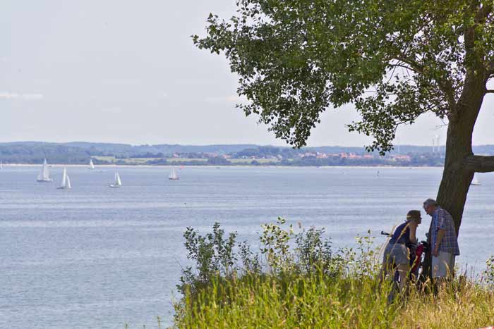 Blick vom Brodtener Steilufer nach NWM