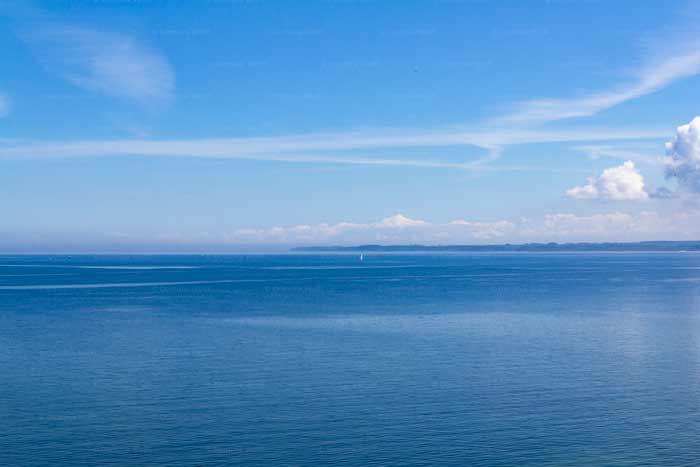 Panoramablick vom Brodtener Ufer