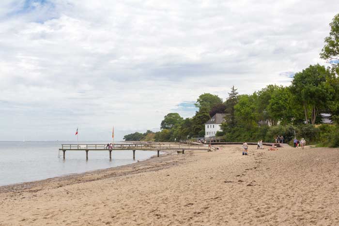 Start Steiluferweg in Niendorf/Ostsee