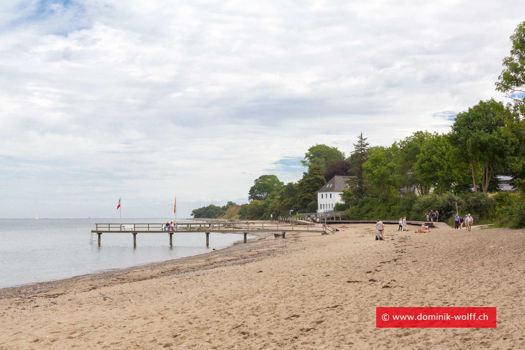 Start Steiluferweg in Niendorf/Ostsee