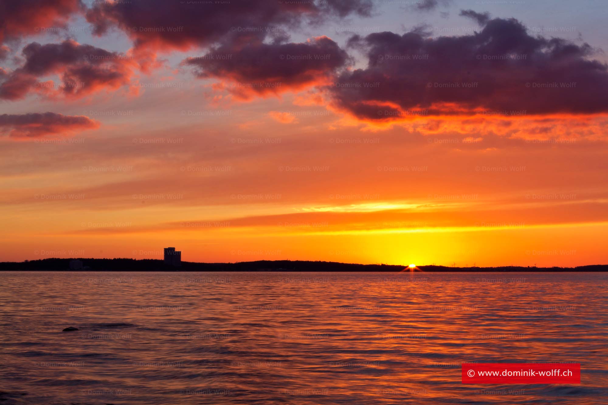 Sonnenuntergang am Brodtener Ufer