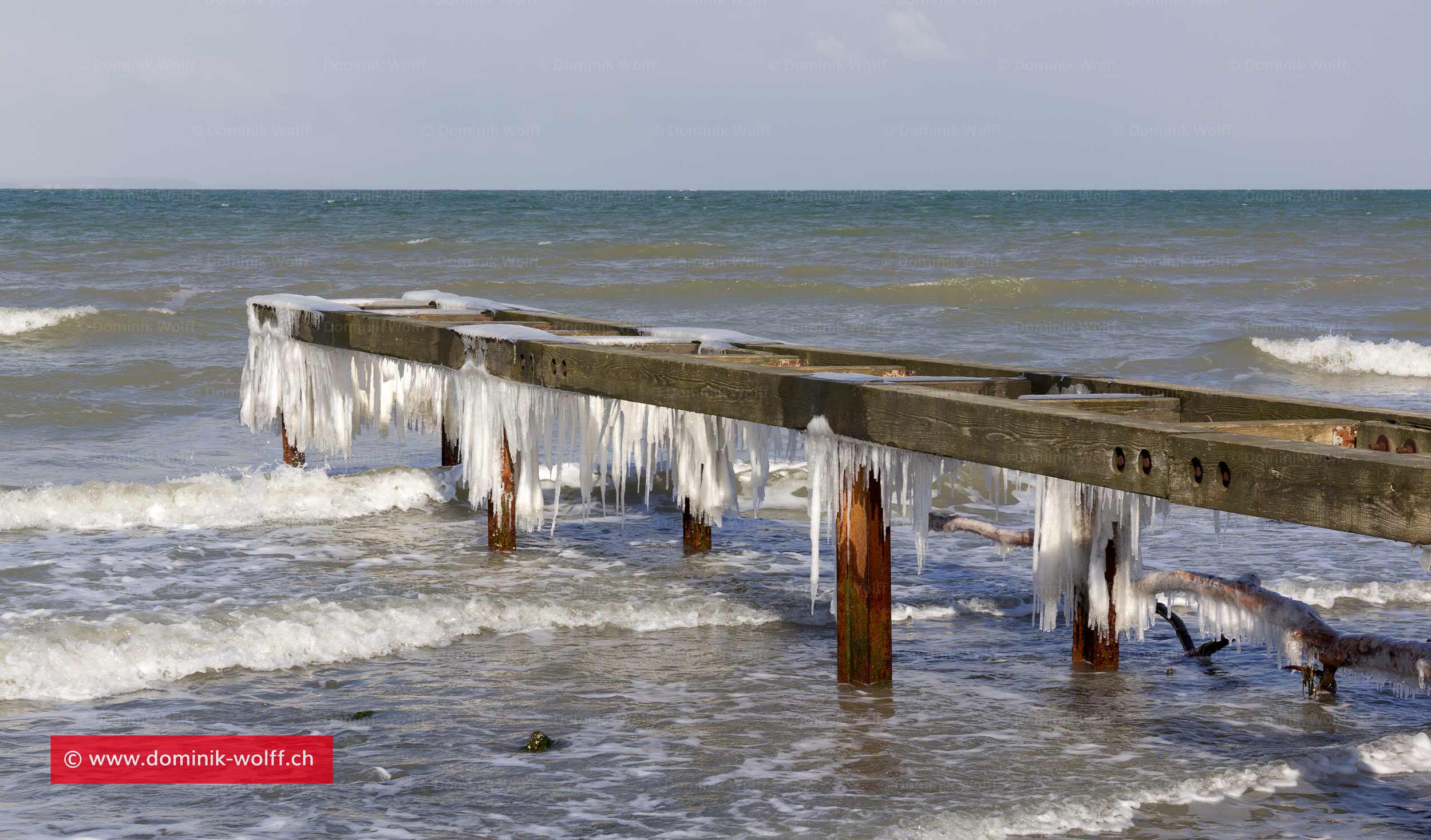 Eiszapfen am Brodtener Steilufer