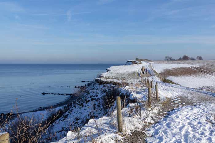 Ruhiger Wintertag am Brodtener Ufer