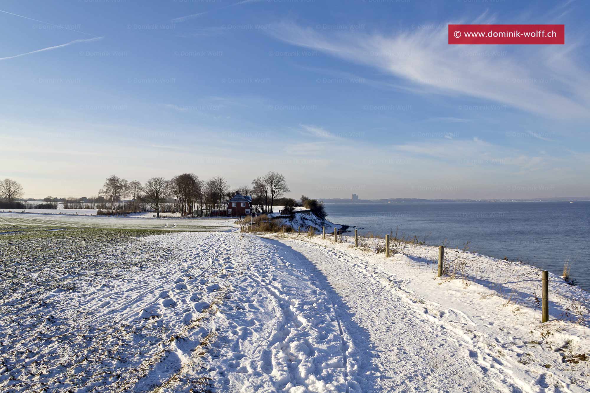 Schnee am Brodtener Steilufer