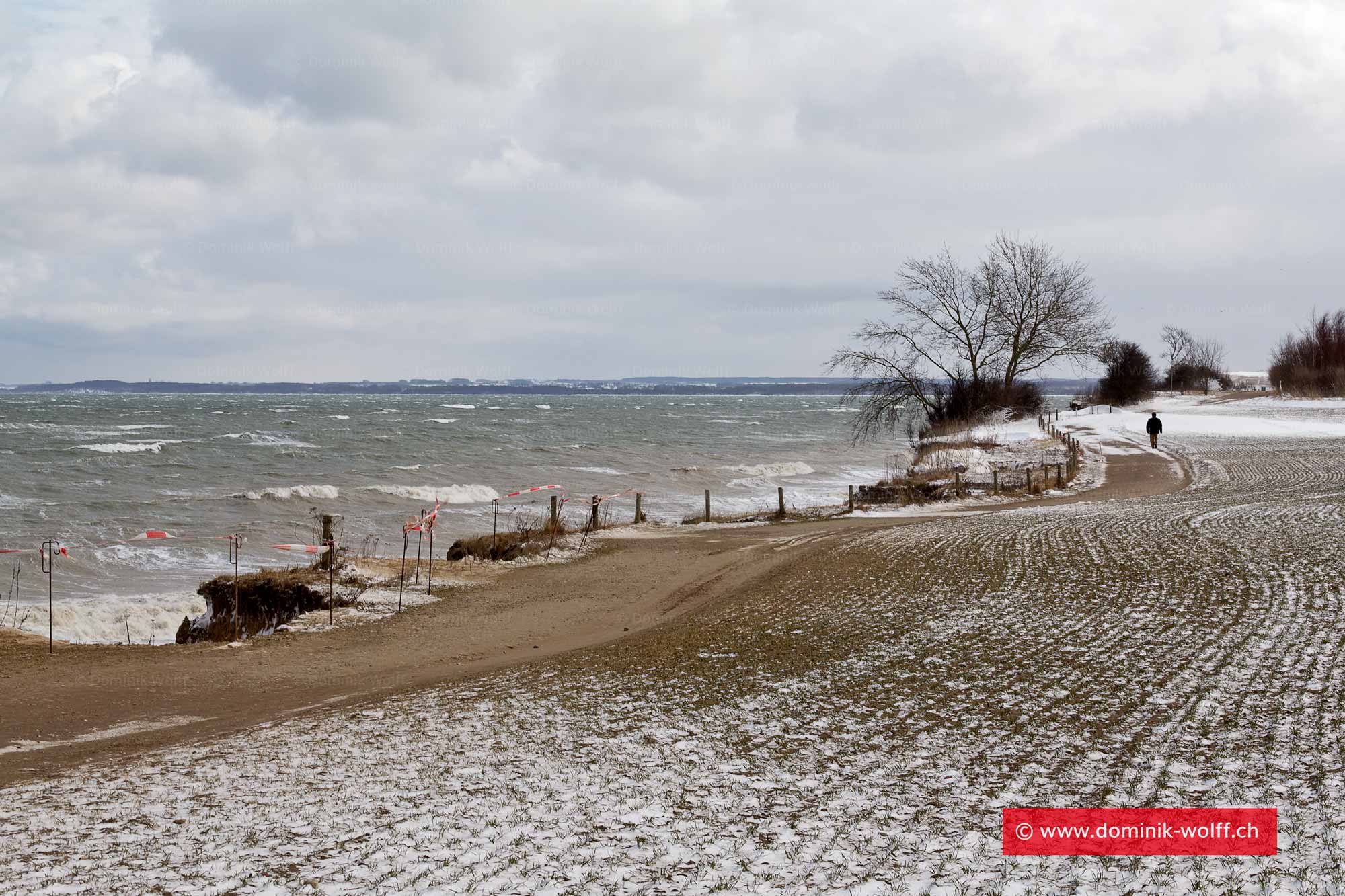 Wintersturm am Brodtener Steilufer